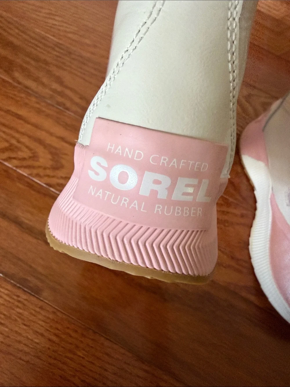 Sorel Kids Pink and Cream Waterproof Ankle Boots